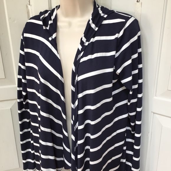 Azules Striped Hoodie Cardigan - Picture 9 of 16